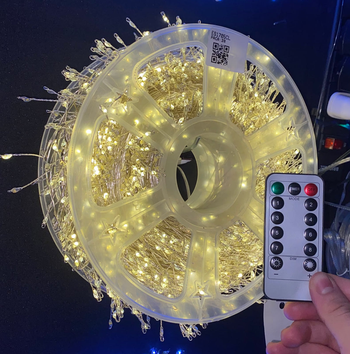 Luz de Hada Navideña 20 m · 600 LED