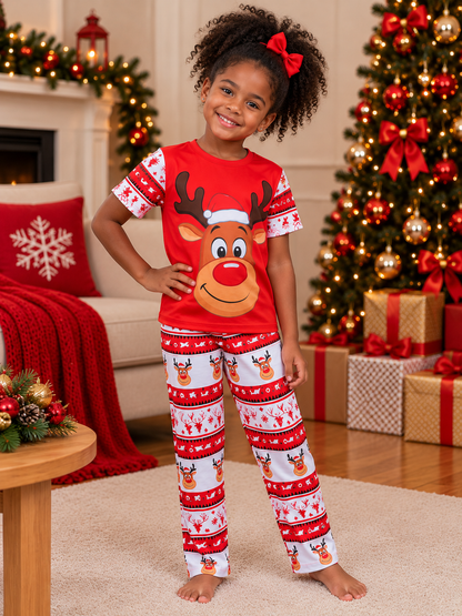 PANTALON CAMISETA NAVIDEÑA  NIÑA