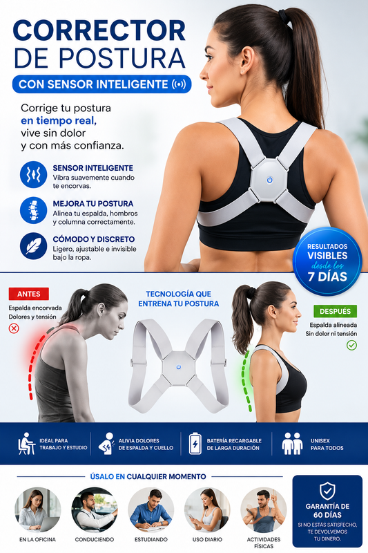 Corrector de Postura con Sensor Inteligente