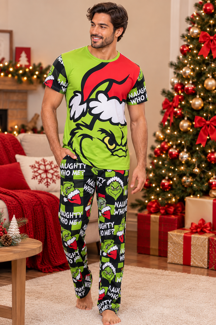 Pijama navideña para hombre Elemental